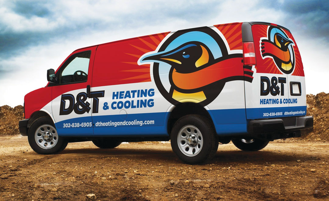 In this instance we used the penguin to help give the viewer an idea of the business type.